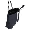 Palm Angels Logo Print Stripe Detail Cotton And Calfskin Tote Bag Men Tote Bags Black PMNA064C99FAB0011003