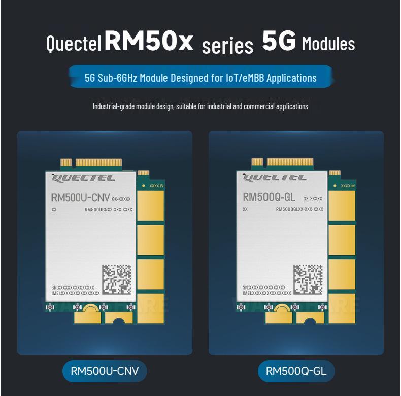Weixue Yiyuan RM50x Series RM500U-CN 5G Sub-6 GHz M.2 Module