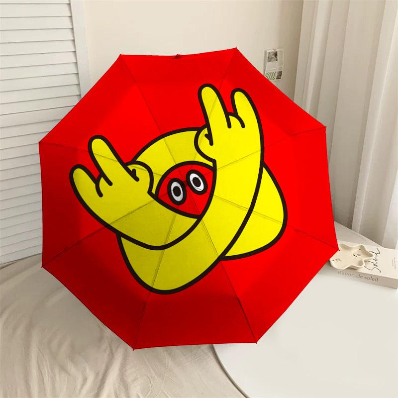 

1PC Hand Eye Umbrella-9-Rib Reinforced, Automatic Open, Lightweight & Durable, Cute Fashion Accessory for Outdoor-P0742