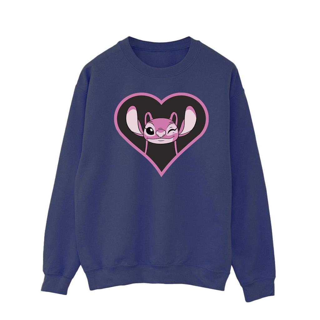 Lilo & Stitch Mens Angel Heart Sweatshirt