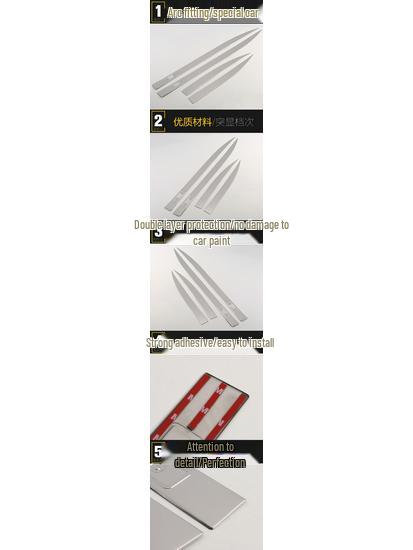 2017 Compass Door Edge & Body Trim Anti-Scratch Strips