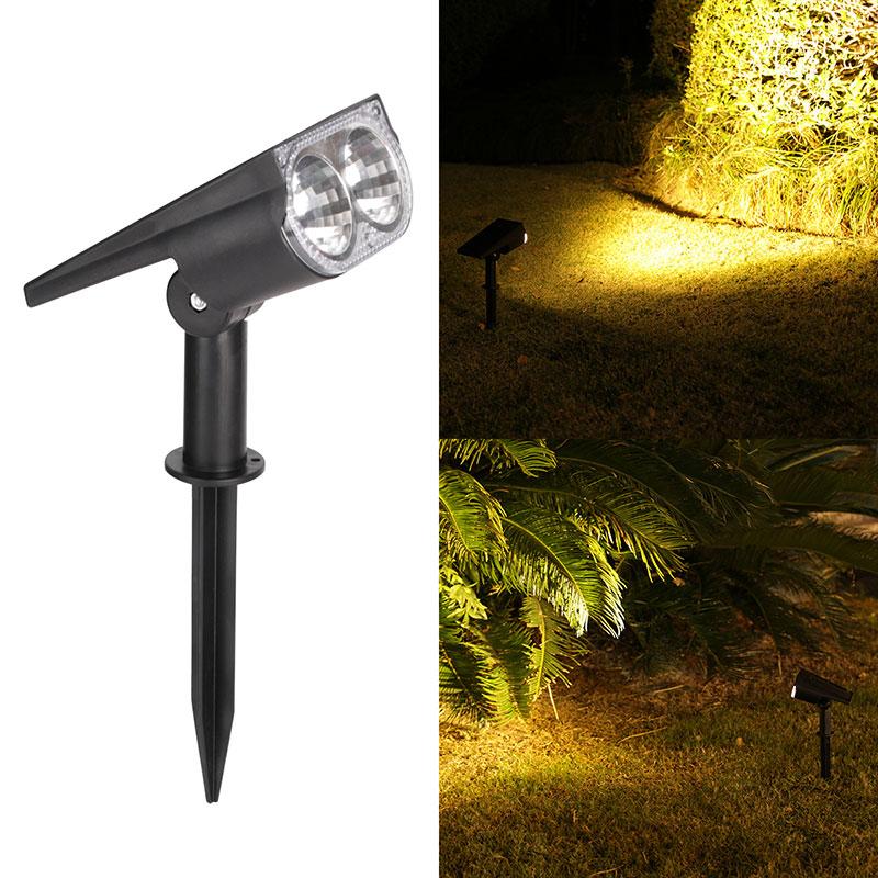 2/7 LED Solar Outdoor Spotlights,150° Adjustable Wall Lamp, Waterproof Lawn Lights for Garden Patio Yard Backyard Camping Decor