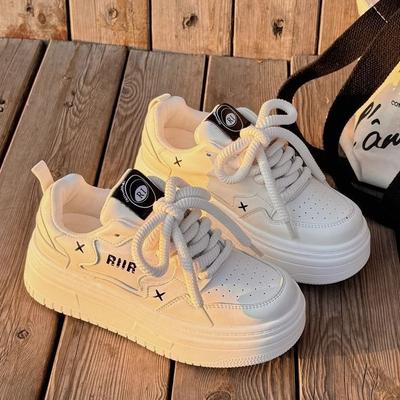 Thick-soled Heightening Women's New Summer Versatile Niche Milk Fufu Student Board Shoes Casual Sports Shoes
