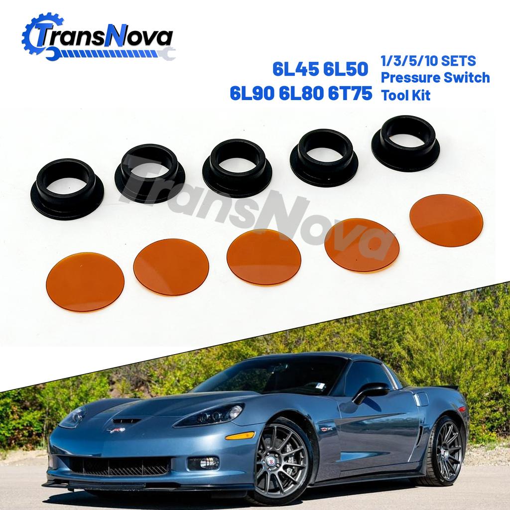 TransNova 6L45 6L50 6L80 6L90 6T70 6T75 Transmission Pressure Switch Rebuild Pack Installation Tool Kit 10 SET For Chevrolet GM