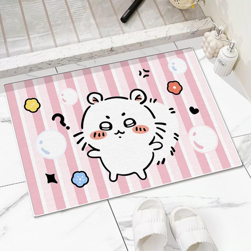 

Мультяшный милый коврик для гостиной, диатомовая грязь, мягкий впитывающий коврик для ванной, нескользящий быстросохнущий коврик для туалета 60 * 90cm [Crystal Velvet]