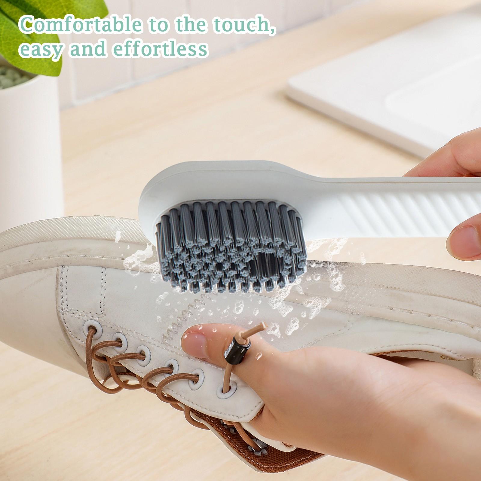 

Многофункциональная щетка для чистки с крючками, новейшая щетка для чистки с дозатором мыла, инъекционная многофункциональная щетка для чистки One Size белый