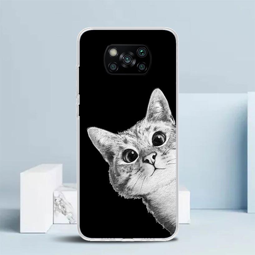 Cat Cute Kitten Cartoon Phone Case For Xiaomi Poco F7 Ultra X5 X6 X7 Pro M7 Redmi 15C 15 13C 13 12C 12 10C 10 10A 9 9C 9A 9T Cov