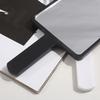 1pc Square Handheld Women Travel Makeup Mirror Chic Handle Dual-Use Desktop Personalized Gift Initial Name 26 Letters Pattern