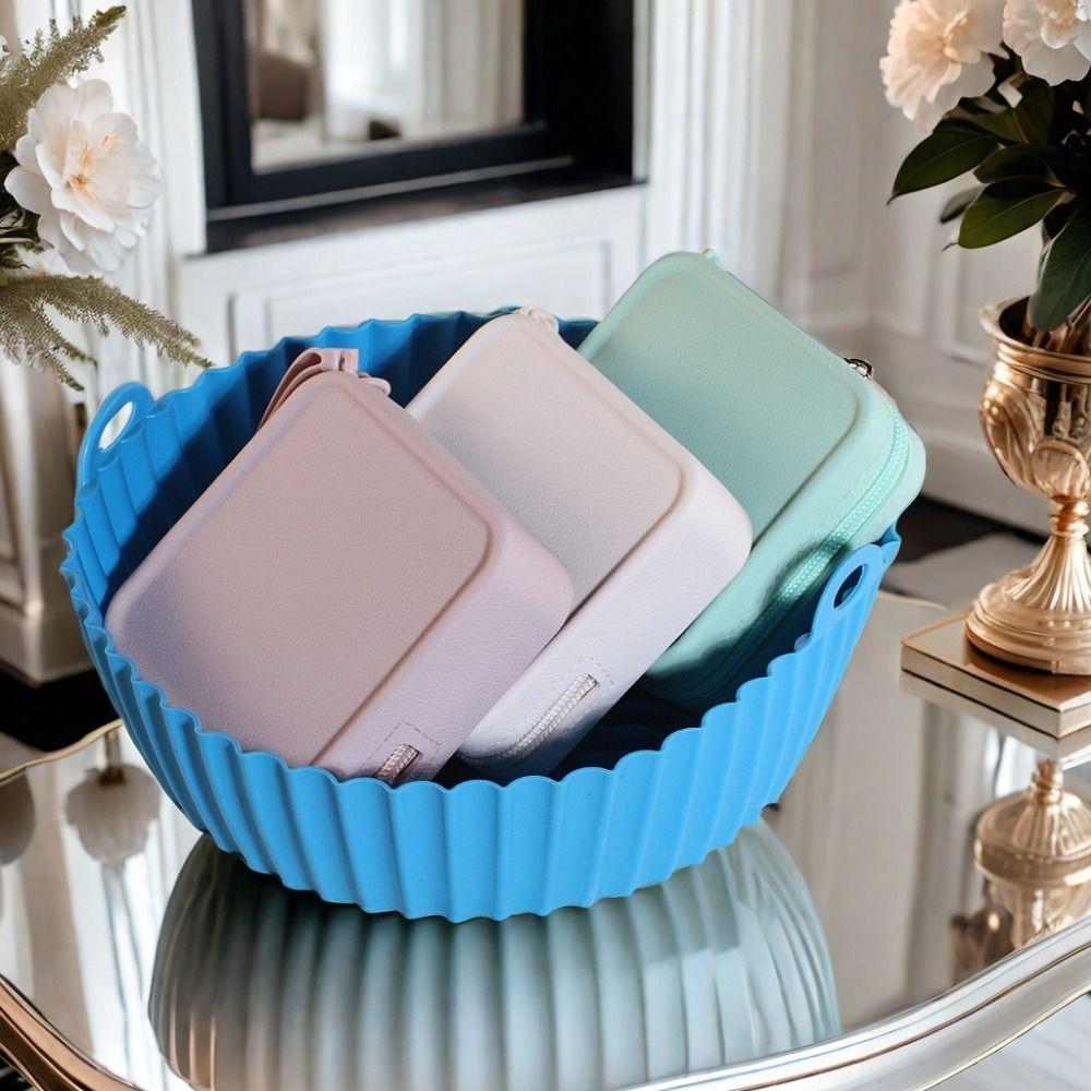 

Waterproof Coin Purse Silicone Square Wallet Portable Travel Storage Bag синий