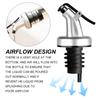 1/5Pcs Stainless Steel Oil Bottle Pourer Olive Oil Dispenser Leakproof Oil Spout Silicone Bottle Stopper for Kitchen Accessories