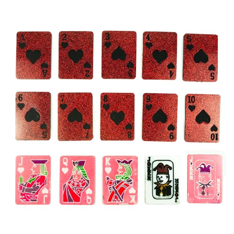 15 Cavities Playing Card Epoxy Molds DIY Resin Craft Cards Silicone Casting Mold
