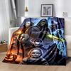 Horror Characters Printed Blanket Soft Cozy Blanket For Sofa Bedroom Living Room Dorm And Outdoor Use