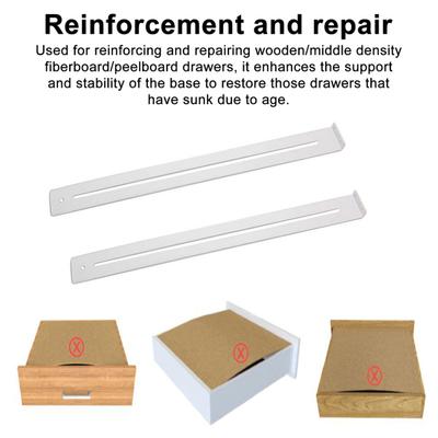 1/2 Set Drawer Repair Kit Easy Installation Drawer Lever Medium Density Fiberboard Drawer Support Heavy Duty Metal Bracket