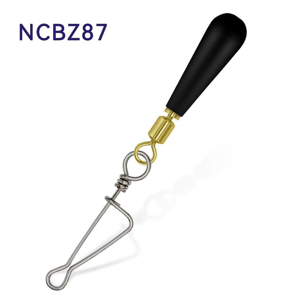 Fishing Swivel Float Connector Set: Italian Pin, Rubber Float Seat, and Copper Head Swivel Socket.