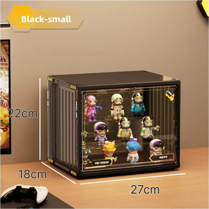 Containerized Design Acrylic Organizer for Collectible Figures Blind Box  jewelry 3-Layer HD Transparent Miniature Display Case