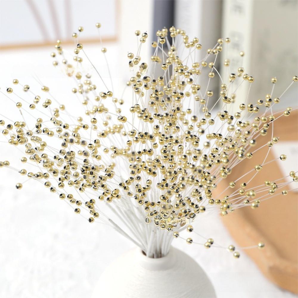 Plastic Artificial Pearl String Bouquet DIY Crafts Supplies Artificial Flowers  Home Decoration