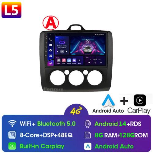 9" 2 Din 4G+WiFi Car Radio for Ford Focus Exi MT Mk2 MK3 2004-2011 Multimedia Player Android 13 GPS Navigation Head Unit