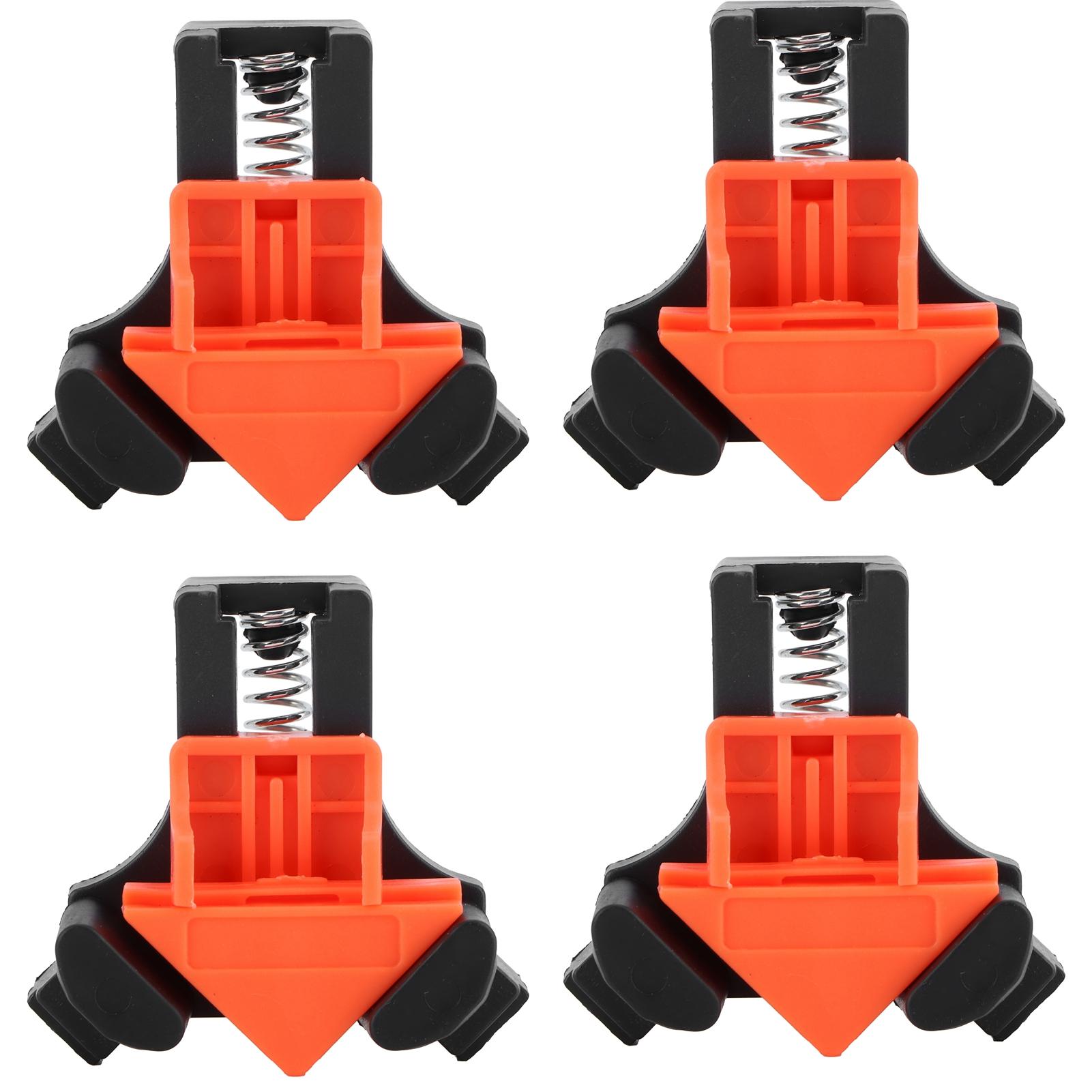 

4pcs Right Angle Clips 90 Degree Spring Clamps Corner Holders Woodworking Hand Tools