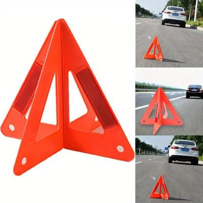 Reflective Cars Stop Sign Stand Foldable Traffic Warning Sign  Road Emergency Standby