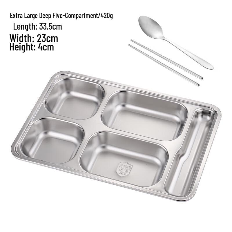 Stainless Steel Divided Lunch Box Set