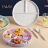1 Set Divided Dinner Plates Unbreakable Portion Control Divided Diet Plates Reusable Picnic Plates Microwave Dishwasher Safe Dishes for Adult