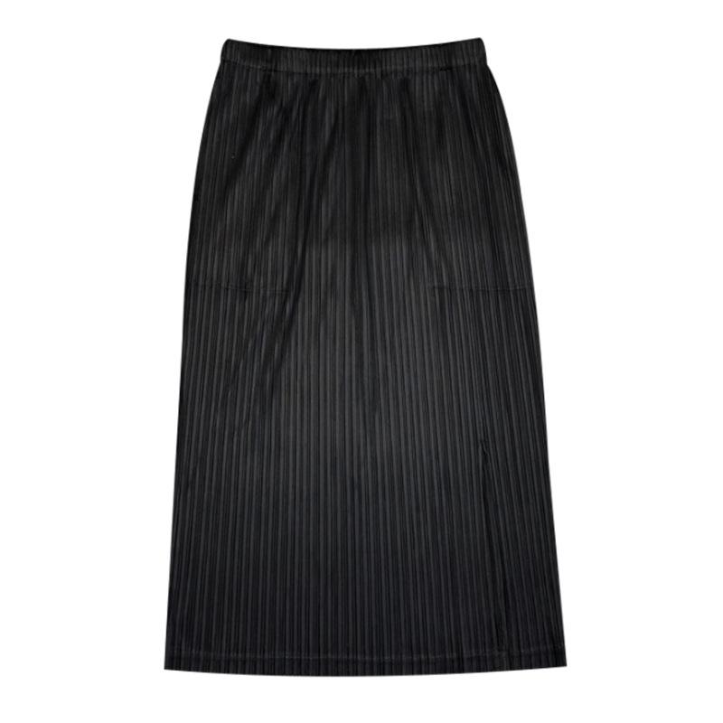 Kadın Miyake Pileli A-Kesim Etek, Büyük Beden, Yaz 2025 Koleksiyonu