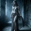 Mittelalterliches Fantasy-Kettenhemdkleid für Cosplay und Halloween-Kostüme