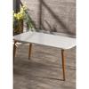 Center Table Kr Wooden Turned Leg White