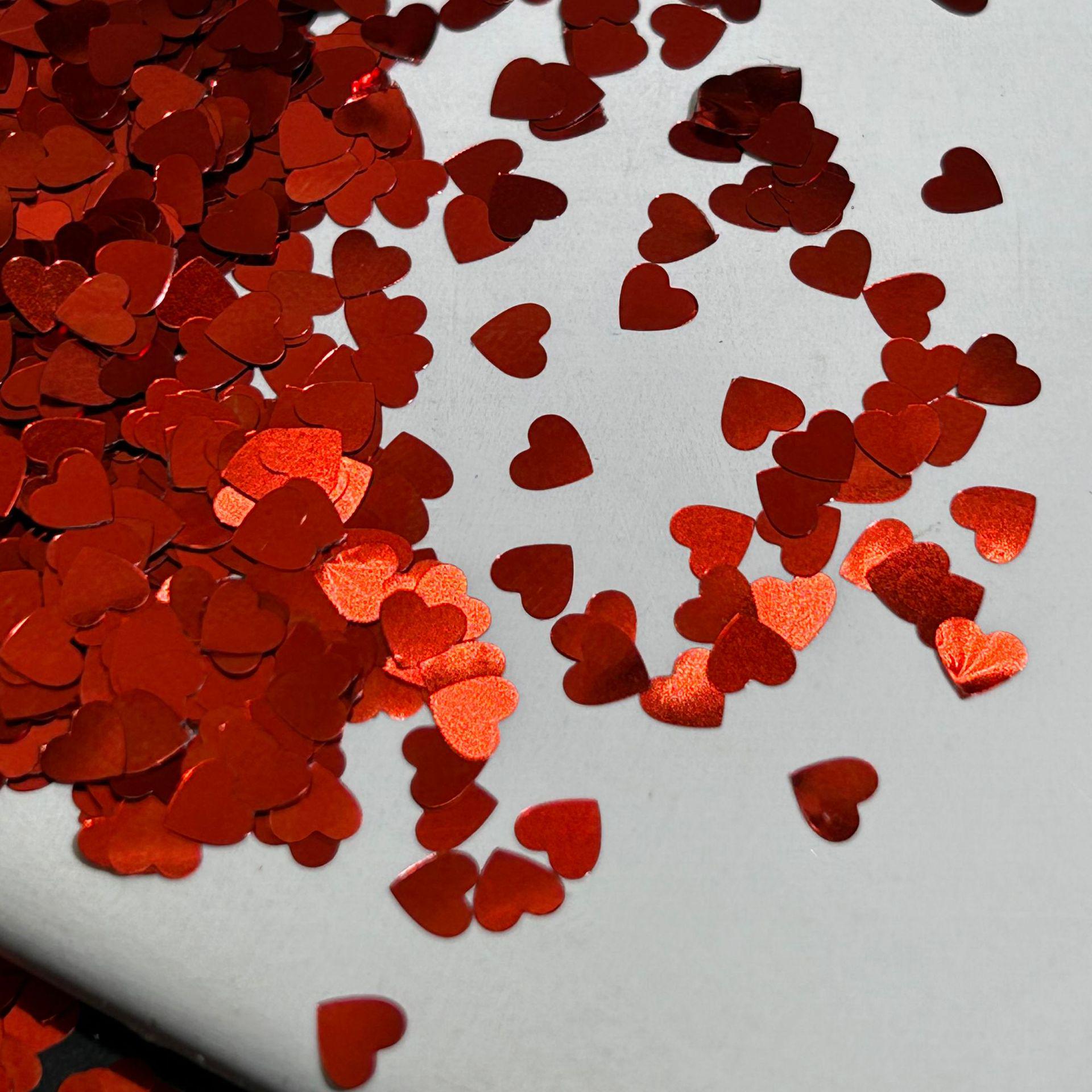 

Cupid Red Heart & Lips Laser Irregular Sequins for Nail Art Decorations 50g