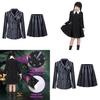Wednesday Addams School Uniform Girls Kids Dress Cosplay Halloween Xmas Party