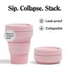 Stojo Pocket Cup 12oz355ml Foldable My CupMy Tumbler (CARNATION)
