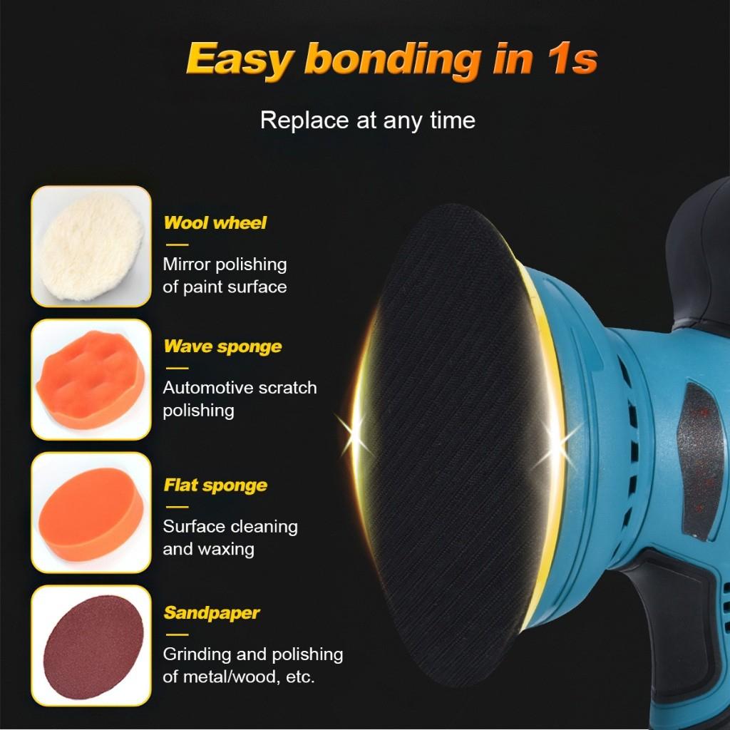 Multiple Speed Adjustable Handheld Sander Automobiles Waxing Power Tool Cordless Portable Electric Car Polisher