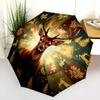1 PC Automatic Folding Umbrella - Cartoon Pattern, Portable & Foldable Design with 8 Ribs, Christmas Birthday Gifts