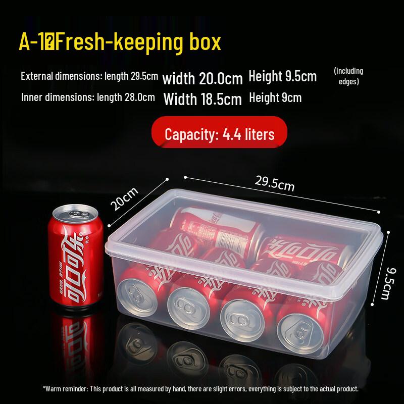 ZISIZ Food Grade Transparent Plastic Food Container