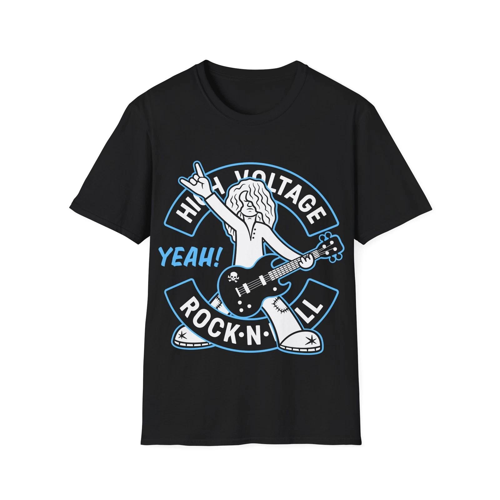 Rock n roll Guitarist T-Shirt, Music Fan Graphic Tee, Regular Fit Top S