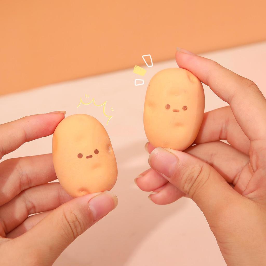 Potato-Shaped Creative Food Eraser - Cute Student Stationery Correction Tool