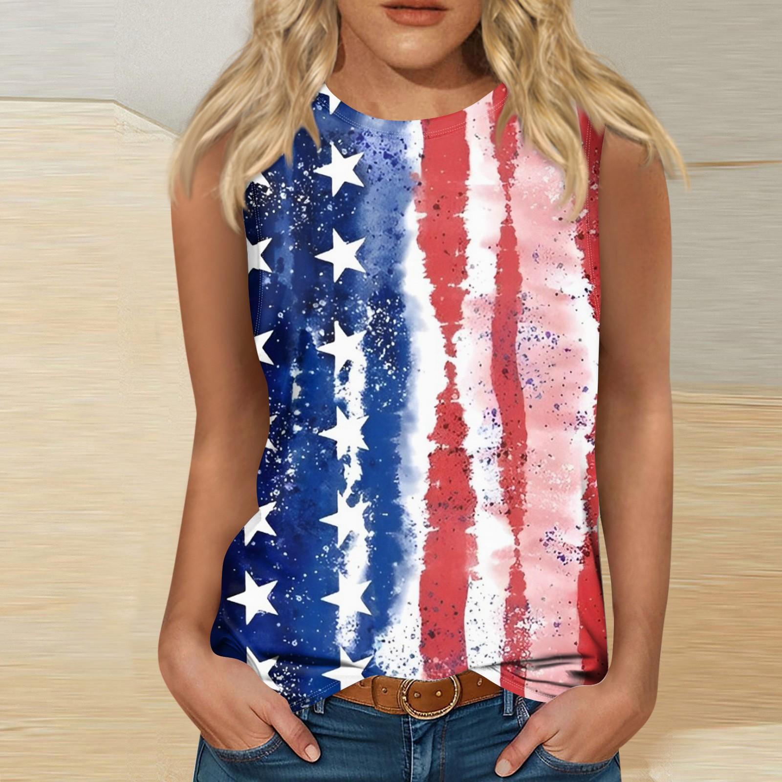 

Женская мода, летняя майка с круглым вырезом, легкая майка без рукавов с принтом XXL