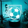 Football Player Night Light Touch Remote Control RGB LED Lamp Bedroom Decorate Novelty Creative Sports Theme Gift Boys Kids Fans
