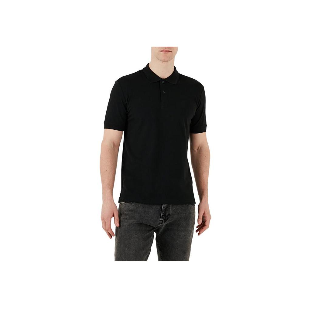 Calvin Klein Solid Color Slim Fit Polo Shirt Men tops Black K10K114484-BEH