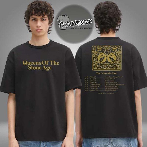 Queens Of The Stone Age The Catacombs Tour Schedule Two Sided Unisex T-Shirt Unisex T-Shirt L