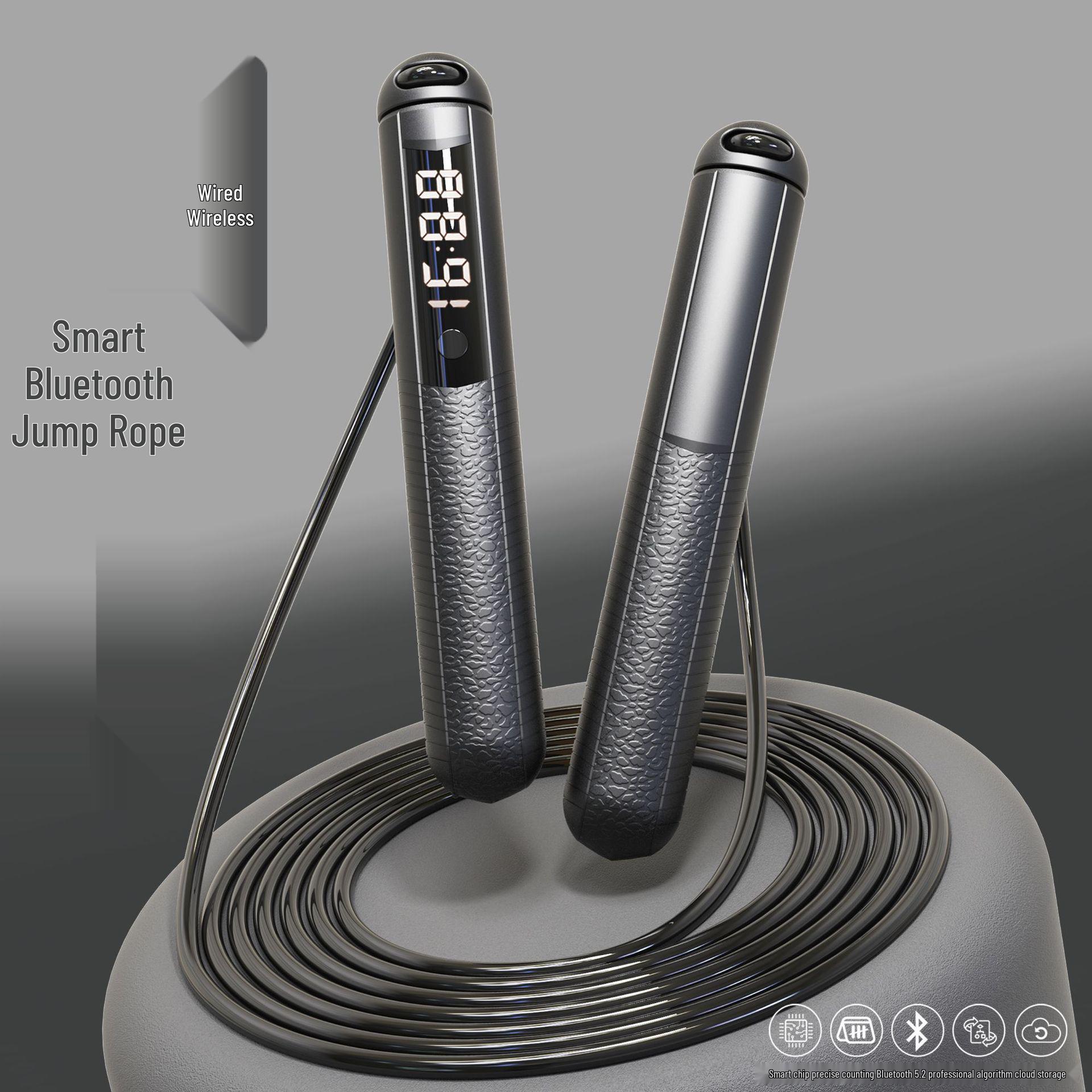 Smart Bluetooth Rechargeable Cordless Jump Rope with Android  Apple App Integration