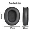 ShotR Replacement Ear Pads and Cushions for Sony MDR-CD900ST, MDR-7506, MDR-V6, and MDR-V7 Headphones, Protein Leather and Memory Foam, Black