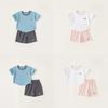 Childrens Summer Pajama Set With Cartoon Prints For Boys And Girls
