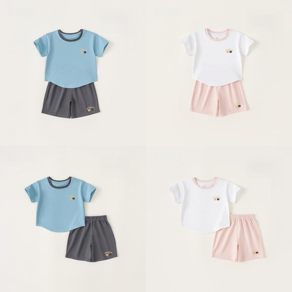 Childrens Summer Pajama Set With Cartoon Prints For Boys And Girls