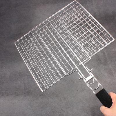Fish Vegetable Grill Basket Stainless Steel BBQ Grilling Basket Portable Folding