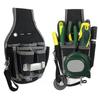 Durable Fabric Tool Belt Pouch with Adjustable Strap and Multiple Pockets for Electricians and DIY Projects