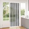 Insect Protection Curtain Chenille Grey and Black 90 x 220 cm