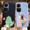 For Oppo Reno10 Case Luxury Colourful Painted Cover Soft Silicone Phone Case For Oppo Reno 10 Reno10 Pro 5G Back Cover Bumper
