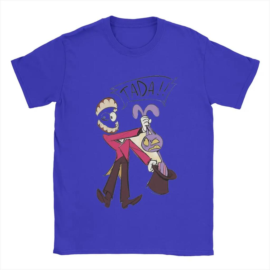 The Amazing Digital Circus Men T Shirts Pomni Ragatha Caine Vintage Tee Shirt Short Sleeve T-Shirt Cotton Printed Clothing