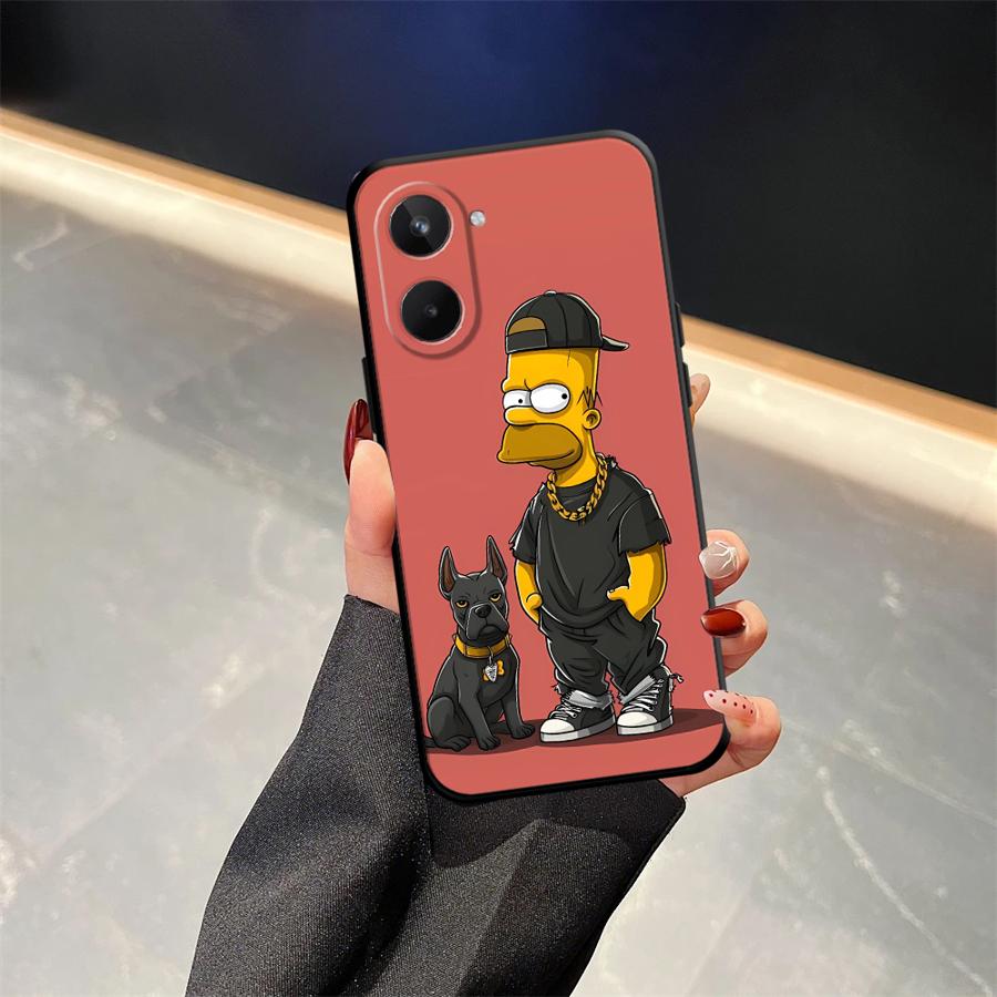 The S-simpsons Cartoon Phone Cover Case for Realme GT Master Neo2 12 14 C15 C12 P3 Ultra C21 Nazro 50 50i 11 Pro C25 C33 C35 C53
